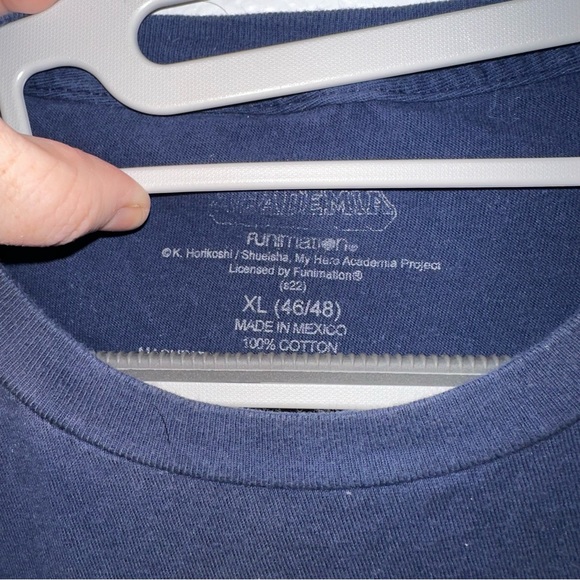 MHA My Hero Academia Funimation Characters Licensed Adult T-Shirt Size XL Blue - Picture 4 of 5